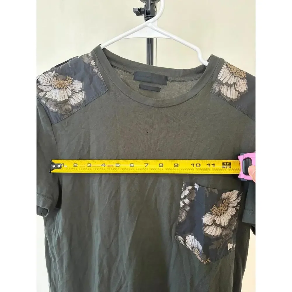 Alexander McQueen Floral Panel T-Shirt - Made in Italy - Size 11 - Picture 4 of 5